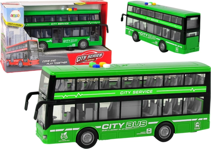 Doppeldeckerbus mit Licht und Sound 1:16 – Grün