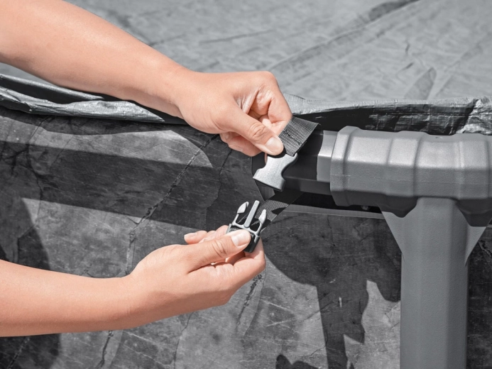 Sichere Befestigung gegen Wind