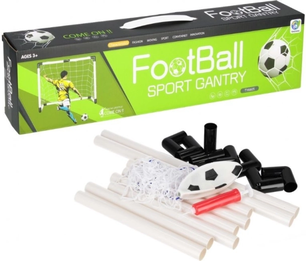 Kinder-Fußballtor mit Netz, Ball und Pumpe