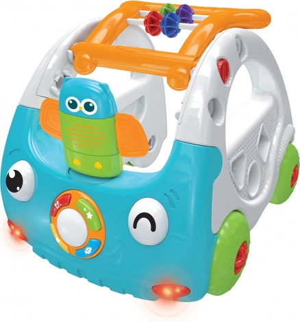 Aktiver 3-in-1-Lauflernwagen für Kinder – blaues Auto