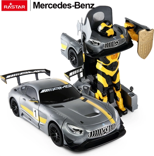 Rastar RC-Auto und Roboter 2-in-1 Mercedes‑AMG GT3 1:14 grau