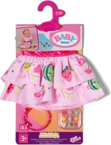 BABY born Kleid mit Haarreif und Pinplay-System, 43 cm