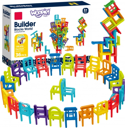 Geschicklichkeitsspiel Balancierende Stühle 36 Stk.