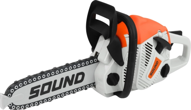 Motorsäge mit Sounds und drehender Kette