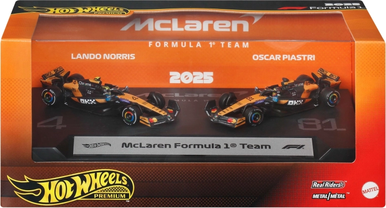 Zwei McLaren-Rennwagen in einer Packung