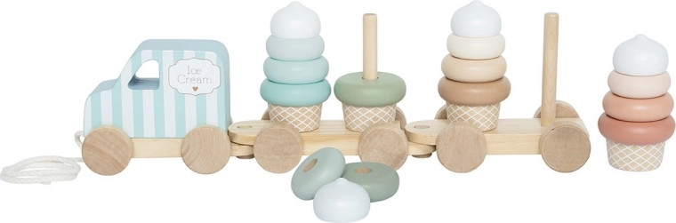 Stapelbare Eis-Waffeln in Pastellfarben