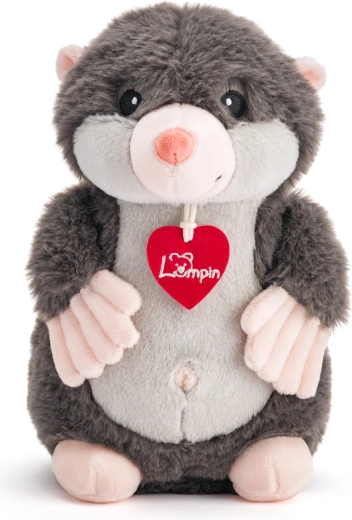 Plüsch-Maulwurf Pecin 25 cm – grau