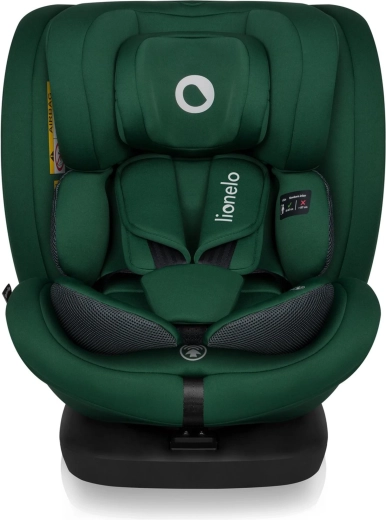 Kindersitz Lionelo Bastiaan i-Size 40–150 cm Green Forest, drehbar 4-in-1 mit ISOFIX