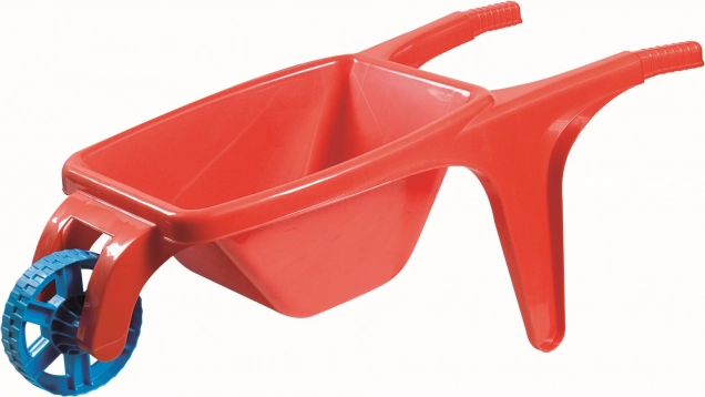 Androni Schubkarre XL, tiefe Mulde – Länge 69 cm – Rot