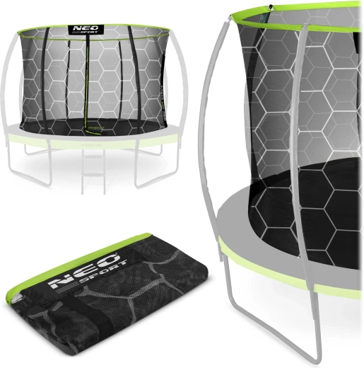 Neo-sport inneres Sicherheitsnetz für Trampolin 252 cm (8 ft) für 6 Pfosten