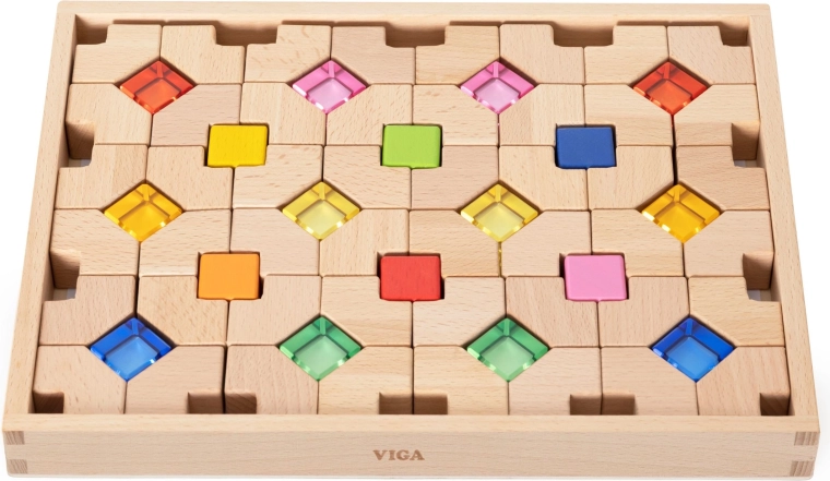 Holzbasis zum Legen und für übersichtliche Aufbewahrung