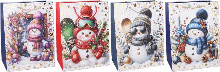 Geschenktasche Größe S 18 × 23 × 8 cm weihnachtlich - 1 Stück