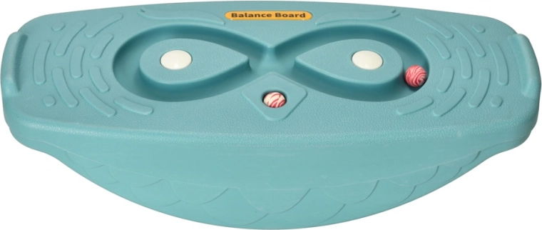 Türkisfarbene Balancierbrett für Kinder mit Labyrinth