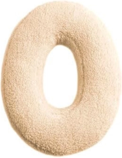 Mealini Plüschbuchstabe O in Creme – 1 Stück