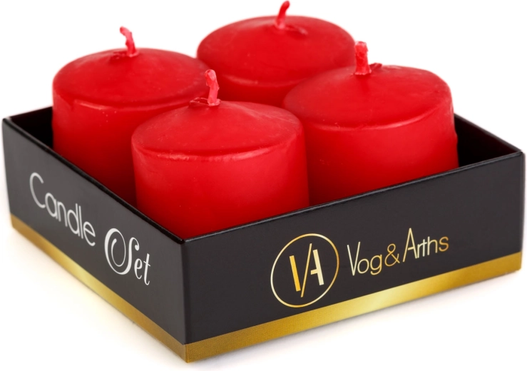 Set aus vier Kerzen