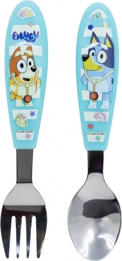 Kinderbesteck BLUEY – Löffel und Gabel aus Edelstahl