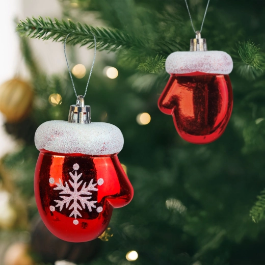Weihnachtsdekoration Winterhandschuhe 7,2 × 5 cm – 2 Stück