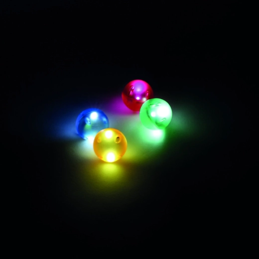 Cleverclixx leuchtende Kugeln für die Kugelbahn Dazzling Lights – 4 Stück