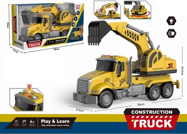 Lastwagen mit Licht- und Soundeffekten – Bagger