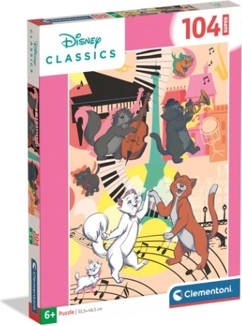 Clementoni Puzzle Super Aristocats 104 Teile