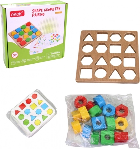 Lernspiel aus Holz zur Entwicklung des Gedächtnisses