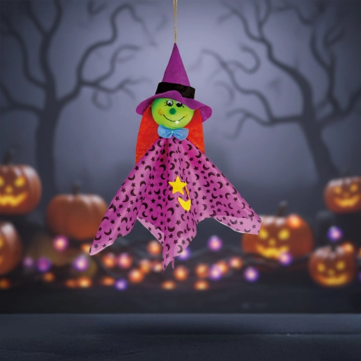 Hängende Halloween-Dekoration Hexe 48 × 44 cm