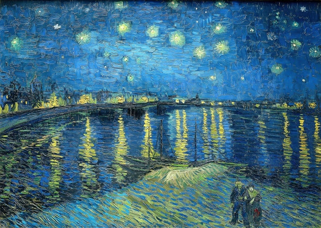 Puzzle Sternennacht über der Rhône 1000 Teile