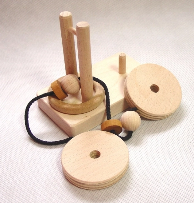 Holzpuzzle Spindel
