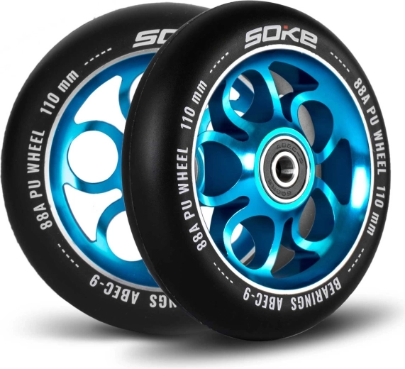 Soke Scooter-Rollen 110 mm blau, 2 Stück