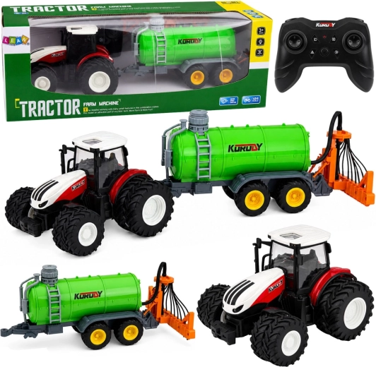 Ferngesteuerter Traktor mit Feldspritze 1:24