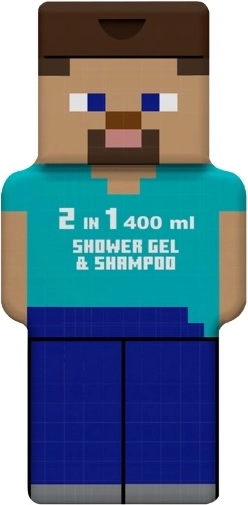 Minecraft 2v1 Duschgel und Shampoo Steve 400 ml - 1 Stück