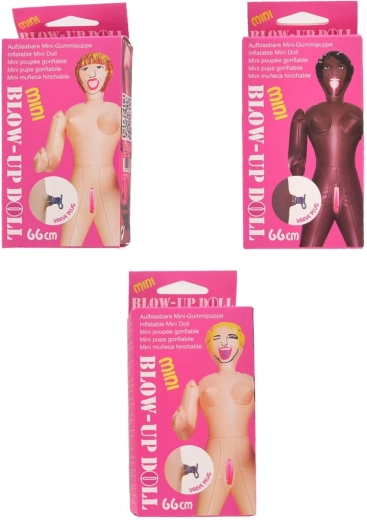 Aufblasbare Scherz-Puppe 66 cm (Motiv-Mix)