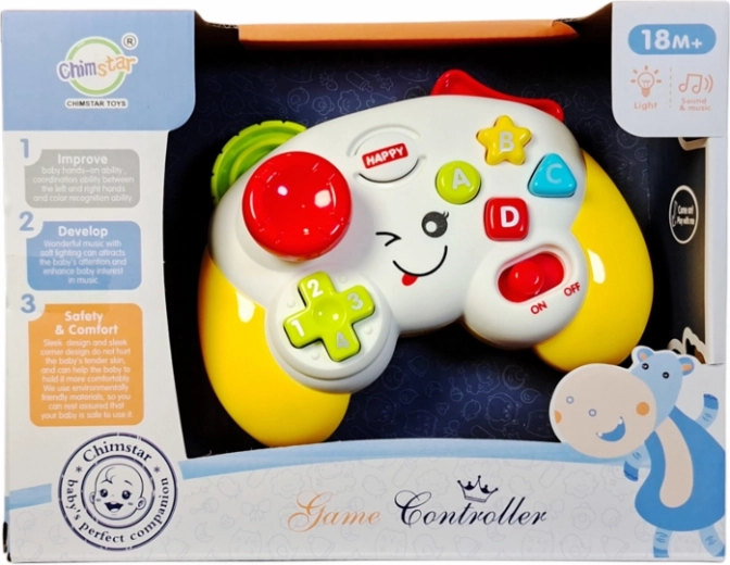 Interaktiver Kinder-Gamepad mit Lichtern und Klängen