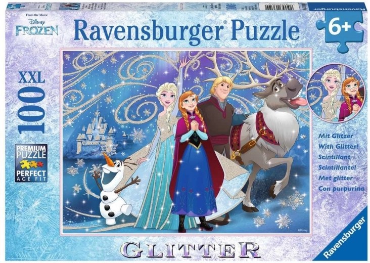 Puzzle XXL 100 Stk. Die Eiskönigin Glitzernder Schnee