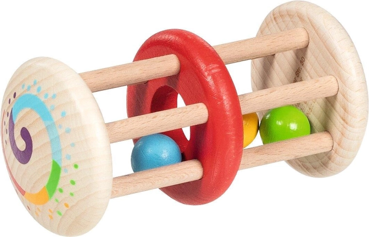 Fühlring mit doppeltem Käfig und Rassel – 1 Stück