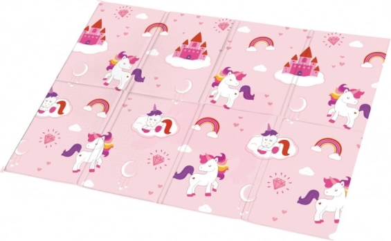 Faltbare Schaumstoffmatte Einhorn - 120 x 90 cm