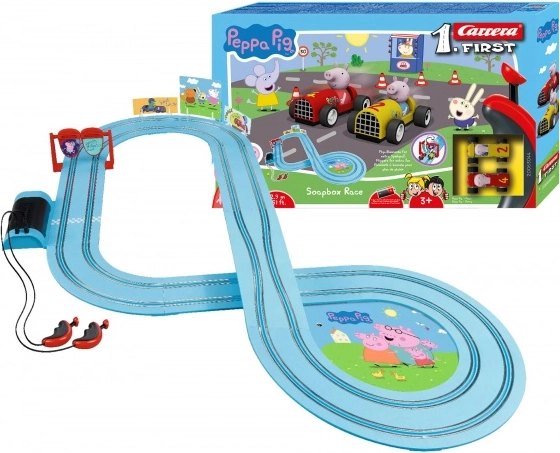 Carrera First Autorennbahn Peppa Wutz 2,9 m