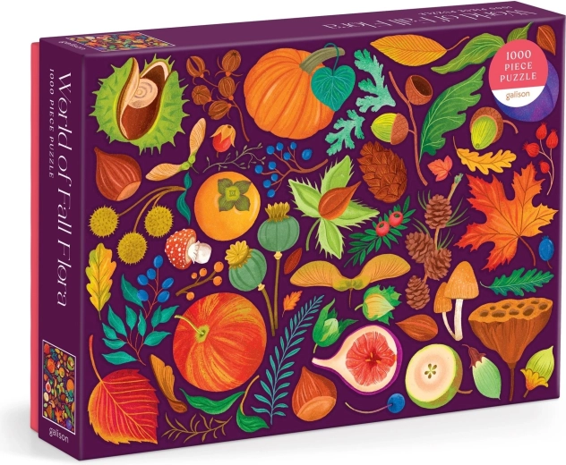 Galison Puzzle Welt der Herbstflora, 1000 Teile