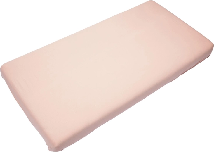 Timboo Bambus-Spannbettlaken Soft 60 × 120 cm Misty Rose