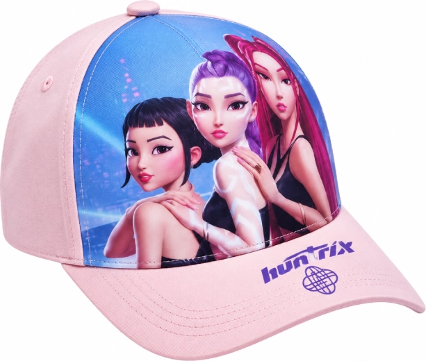 Kinder-Cap K-Pop Demon Hunters HUNTR/X lila-schwarz