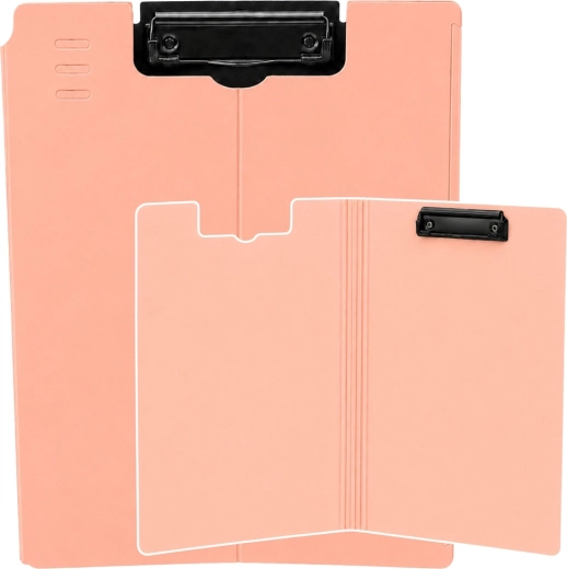 Verschließbare Schreibplatte mit Klemme A4 rosa - 1 Stück