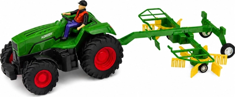 Realistisches Set: Traktor + Heuschwader