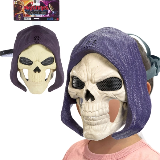 Kinder-Maske Skeletor (Masters of the Universe) mit beweglichem Kiefer und Sounds