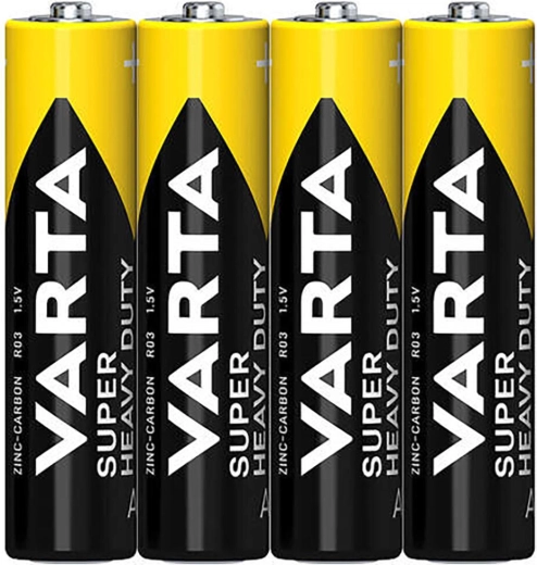 Mikro-AAA-Batterien VARTA SuperLife, Zink-Kohle, 4 Stk.