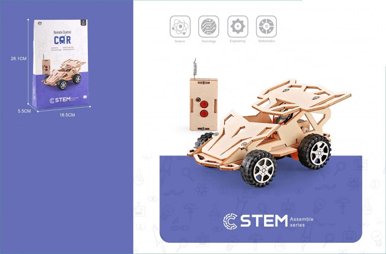 RC Auto Bausatz mit Fernsteuerung