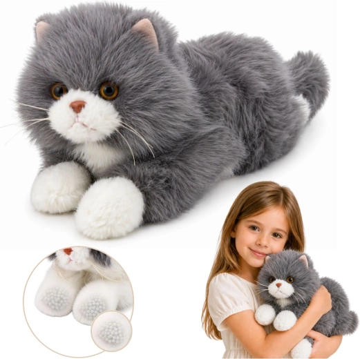 Plüsch-Perserkater grau 50 cm