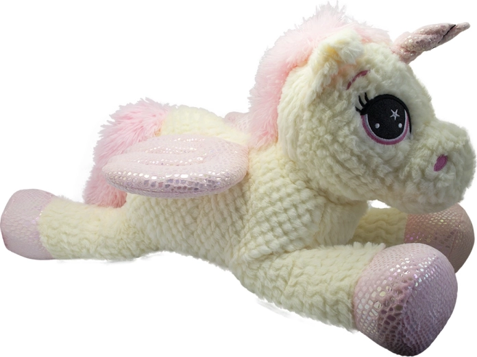 Plüsch liegender Einhorn 60 cm