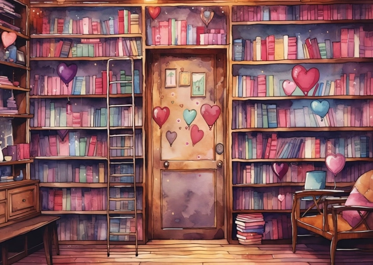 Puzzle Romantische Bibliothek 1000 Teile
