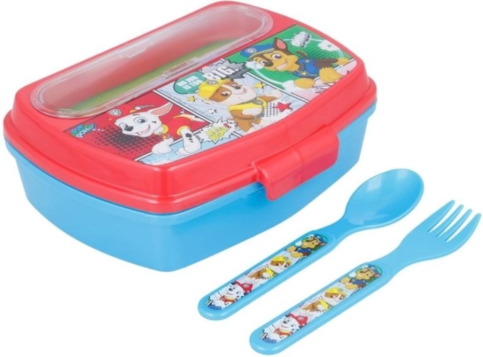 Lunchbox mit Besteck Paw Patrol