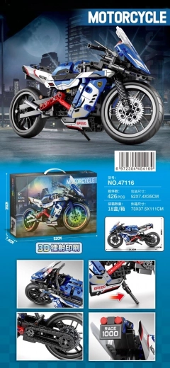 Motorrad-Bausatz 426 Teile